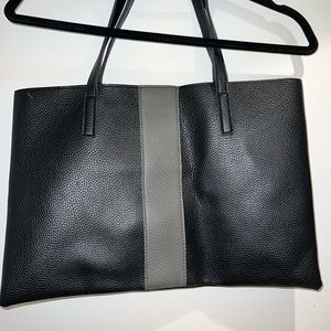 Vince Camuto black and grey tote bag